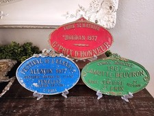 Authentic Vintage French Agricultural or Livestock Competition Plaques 1967~1977 picture
