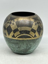 WMF Ikora Paul Haustein School, Brass and Metal, Germany, Geometric, 1930’s picture