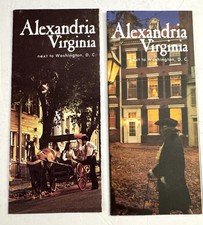 Vtg 1970's Travel Brochures Set Of 2 Historic Alexandria Virginia READ DESC. picture