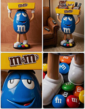 RARE 4ft M&MS Blue Character Advertising Display Tray Stand, Candy Theme picture