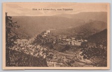 Vintage Schwarzburg Castle Germany View from Trippstein Postcard picture