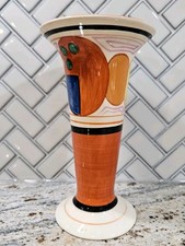 Vintage 1993 Clarice Cliff Melon Pattern Vase MMA Metropolitan Museum of Art picture