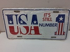 USA It’s Still Number 1 License Plate Booster Aluminum Brand New picture