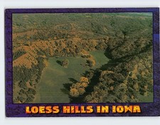 Postcard Aerial View Loess Hills Iowa USA picture