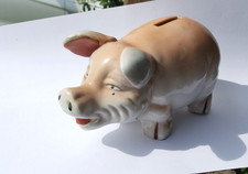 Vintage Ceramic Pig Coin /Piggy Bank ∆ Marked Japan ∆ Never Used picture
