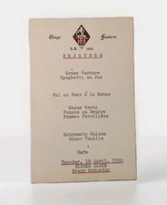 Vintage 1950 Great Fosters Hotel, Egham Surrey, Ephemera - French Lunch Menu PC picture