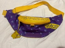 Vintage 1999 Pokemon Purple/Yellow Fanny Pack  picture