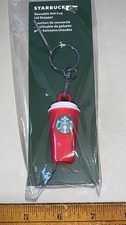 STARBUCKS Reusable Hot Cup Lid Stopper Red Cup - Keychain, 2025 -  picture