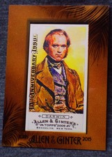 Charles Darwin 10th Anniversary🔥 2015 Topps A&G  Mini Framed Edition Buyback  picture