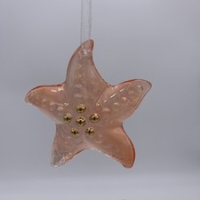 2019 Hallmark Keepsake Stunning Starfish Glass Ornament NIB picture