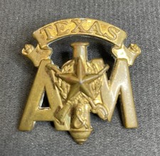 US Vietnam Texas A & M Cadet Visor Hat Cap Badge SB NS Meyer, Inc. New York C36 picture