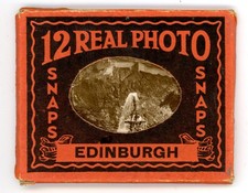Vintage 1920s 12 Real Photo Snaps of Edinburgh Scotland – Complete Set w/ Sleeve picture