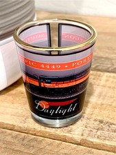 Vintage Southern Pacific 4449 Daylight Shot Glass Portland Oregon Gold Rim picture