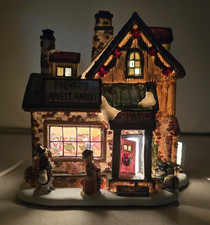 Vtg 2001 Santas Workbench Interior View Series Farmers Harvest Market Village picture