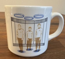 STAR TREK Transporter Mug Coffee Cup Vintage 1989 Kirk Spock McCoy picture