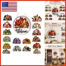 16 Pcs Interchangeable Welcome Sign For Front Door1 SET picture