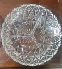 Jewelite Faceted & Divided Glass Holiday Serving Dish by Gibson Design 8