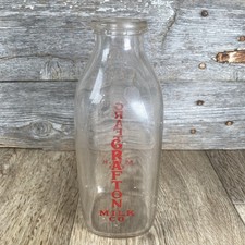 Vintage Grafton Milk Co. Bottle Quart Jug Grafton, ND Dairy Glass picture