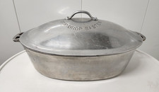 Wagner Ware Sidney-O #265 Drip-Drop Oval Roaster Baster w/Lid & Trivet picture