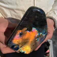 2.1lb Rare Natural Gorgeous Labradorite Quartz Crystal Stone Specimen Healing picture