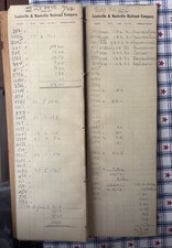 1922 Louisville & Nashville Railroad (L&N) Form 156 freight/waybill record book picture