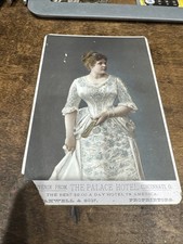 1888 Palace Hotel Cincinnati Souvenir Photo & Dinner Menu - Gilded Age RARE Find picture