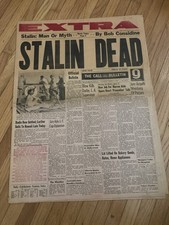 STALIN IS DEAD MARCH 5 1953 NEWSPAPER The Call Bulletin picture