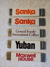 Vintage 6 Advertising Coffee Box Cutters Sanka Yuban Maxwell House picture