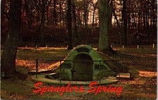 Historic Spanglers Spring Memorial Gettysburg Pennsylvania Chrome Postcard picture