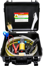 12V Fuel Transfer Pump 85GPH Electric Gasoline Transfer Pump Set picture