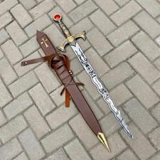 Hand Forged Once Upon a Time Excalibur Replica Sword: High Carbon Steel Cosplay picture
