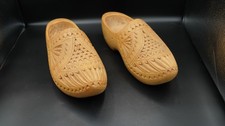 VTG Dutch, Holland, Netherlands, Nederland Wooden Shoes Clogs Klompen SIZE 10-11 picture