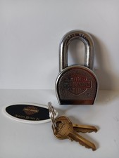 Vintage Harley Davidson Padlock No. 220, with 2 original keys picture