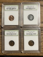 INB Certified Gem BU Lincoln Small Cents Lot Steel/Copper Business Strike picture