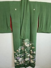 1930s,Antique Japanese Silk KIMONO Robe .142 picture