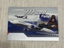 2004 Delta Airlines Pilot Trading Card #21 Paris Boeing 777-200 RARE picture