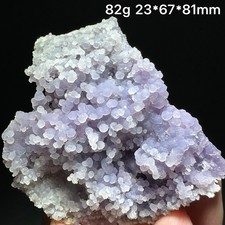 82G Natural purple grape agate quartz crystal granular mineral specimen picture