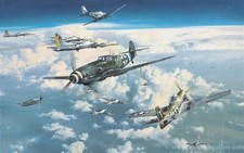 Headlong into the Clash by Robert Taylor autographed by US & Luftwaffe Pilots picture