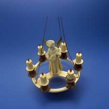 Vintage Italy Angel Candle Round Chandelier Hanging Star Ornament 1950’s- 1960’s picture