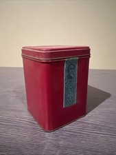 Vintage Bloch Brothers Mail Pouch Tobacco Tin Red 8 oz WV T‑16 TaxStamp EMPTY picture