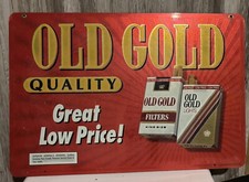 Vintage 1996 Old Gold Cigarette Sign 25x17in Pre-Owned Mancave picture