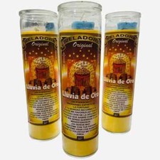 3 Set Veladora Lluvia de Oro Preparada y Conjurada Para la Abundancia y Riqueza picture