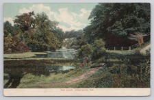 Indianapolis Indiana IN Fall Creek Scenic View Antique 1908 Postcard picture