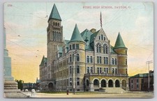 Steel High School Dayton Ohio OH 1910 Db Postcard picture