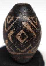 Himalaya Indo Tibetan Phum Dzi Eyes Tian Zhu Agate Spiritual Antique Amulet Bead picture