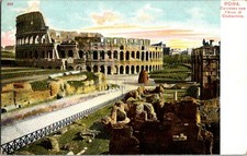 Postcard Italy Roma Colosseo con l'Arco di Costantino picture