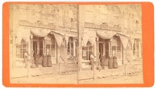 MICHIGAN STEREOVIEW - Mason - Storefronts on West Maple - BB Crittenden 1880s picture