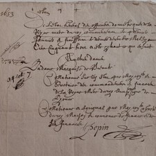 Royal Feudal Archive 1653 Appointment Marquise Bedaut Court Anne of Austria picture