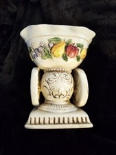 Relpo Vintage Fruit Planter Vase Pedestal Ruffled Top 6 x 5.5 in Marked picture