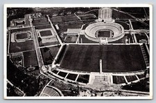 1936 Berlin Olympics Reichssportfeld Aerial View Postcard Hansa-Luftbild picture